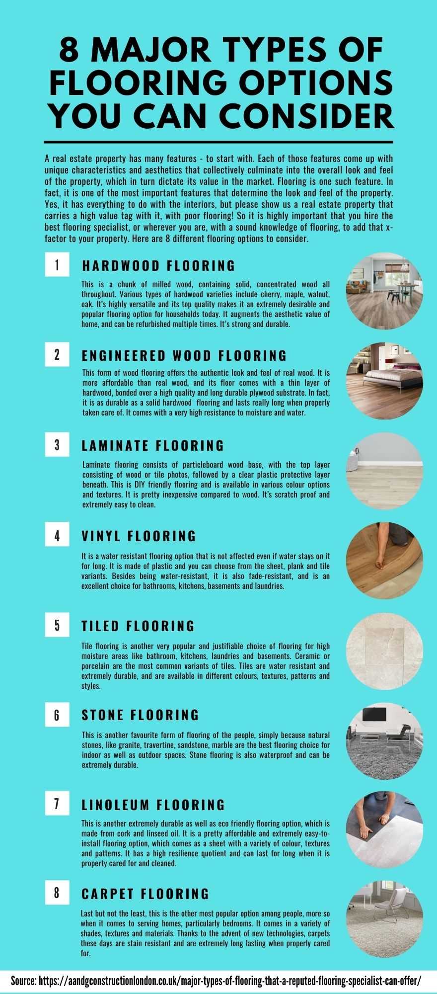 Major Types of Flooring that a Reputed Flooring Specialist Can Offer